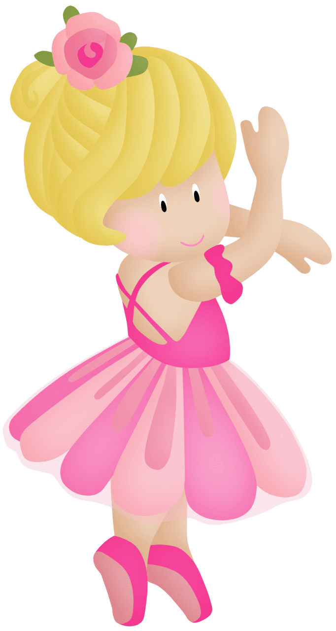 Ballerina pin page clipart image