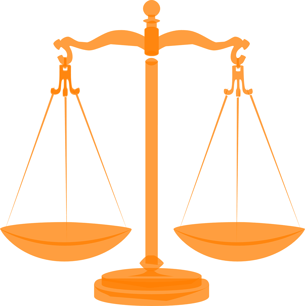 Scale justice balanced vector graphic clipart