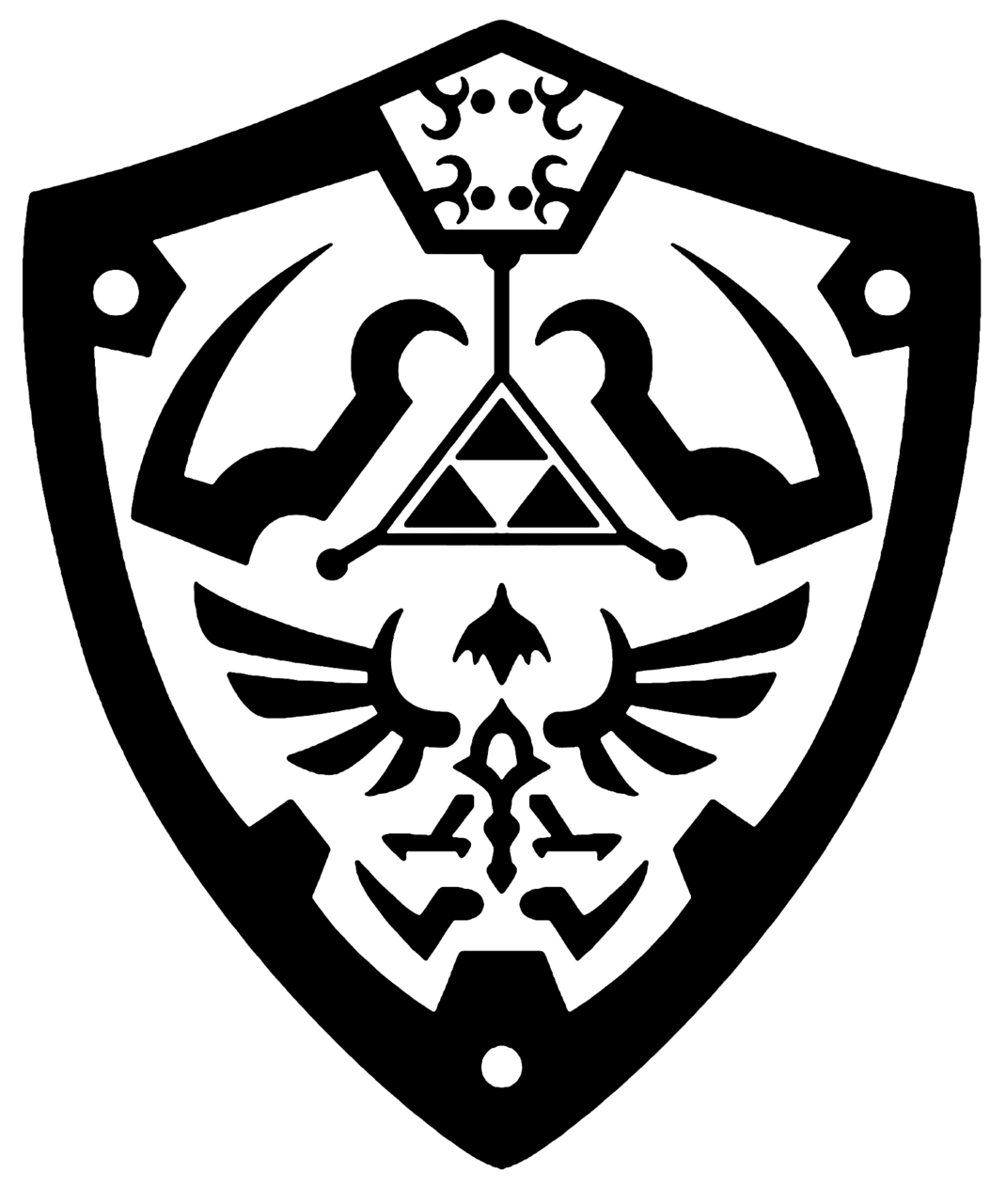 Hylian shield vector by reptiletc deviantart clipart