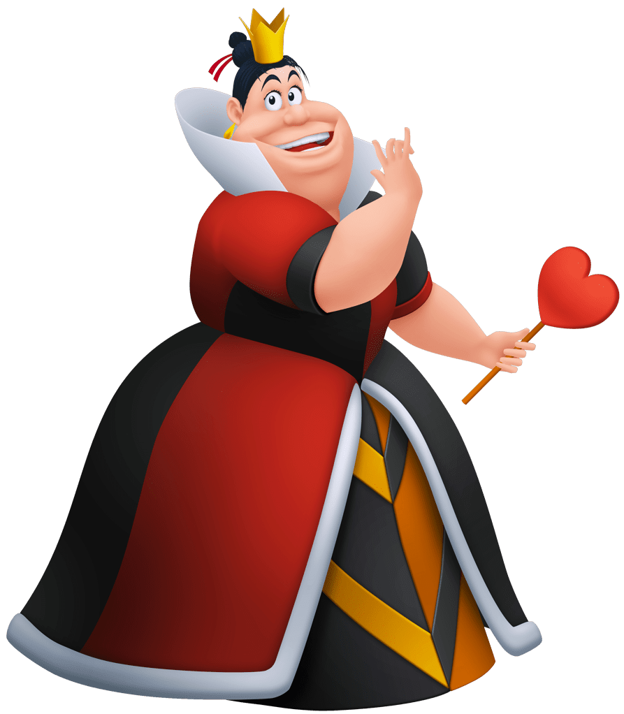 Alice in wonderland queen of hearts clipart image