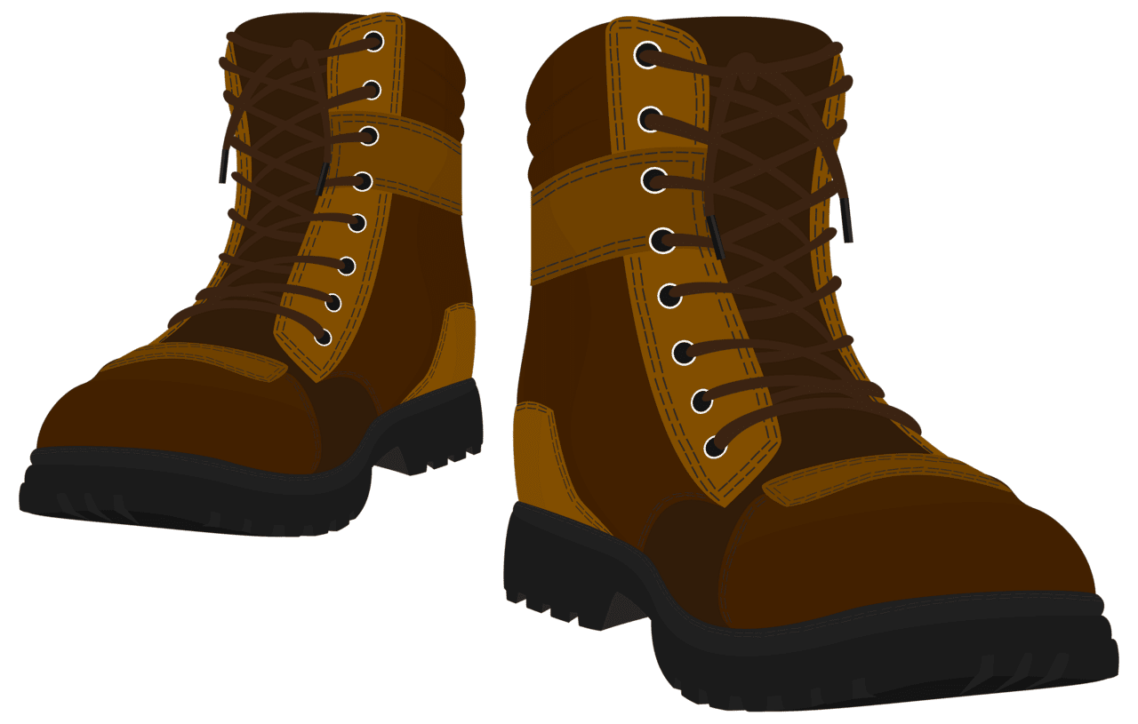 Brown male boot clipart best vector