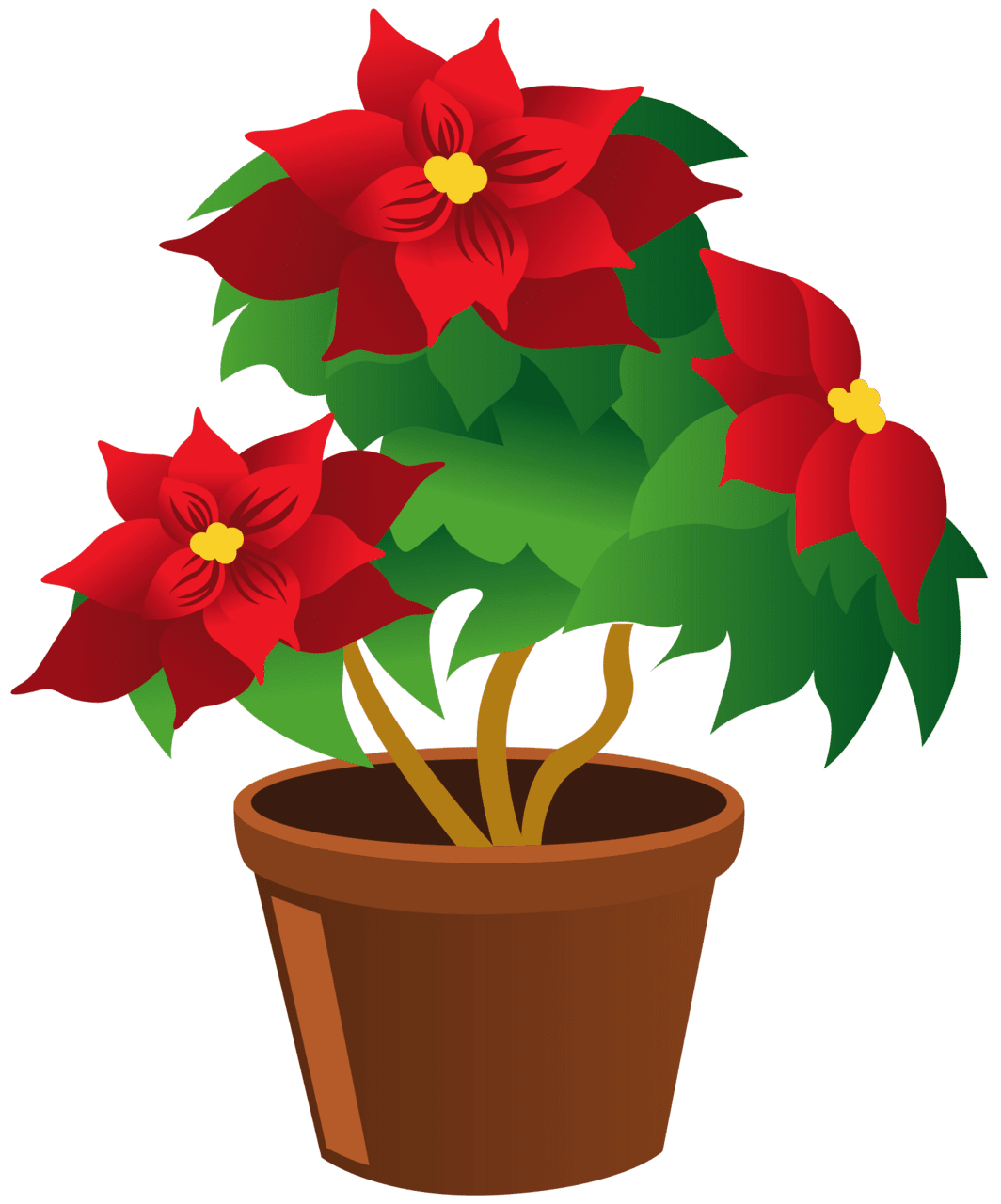 Flower pot pin page clipart vector