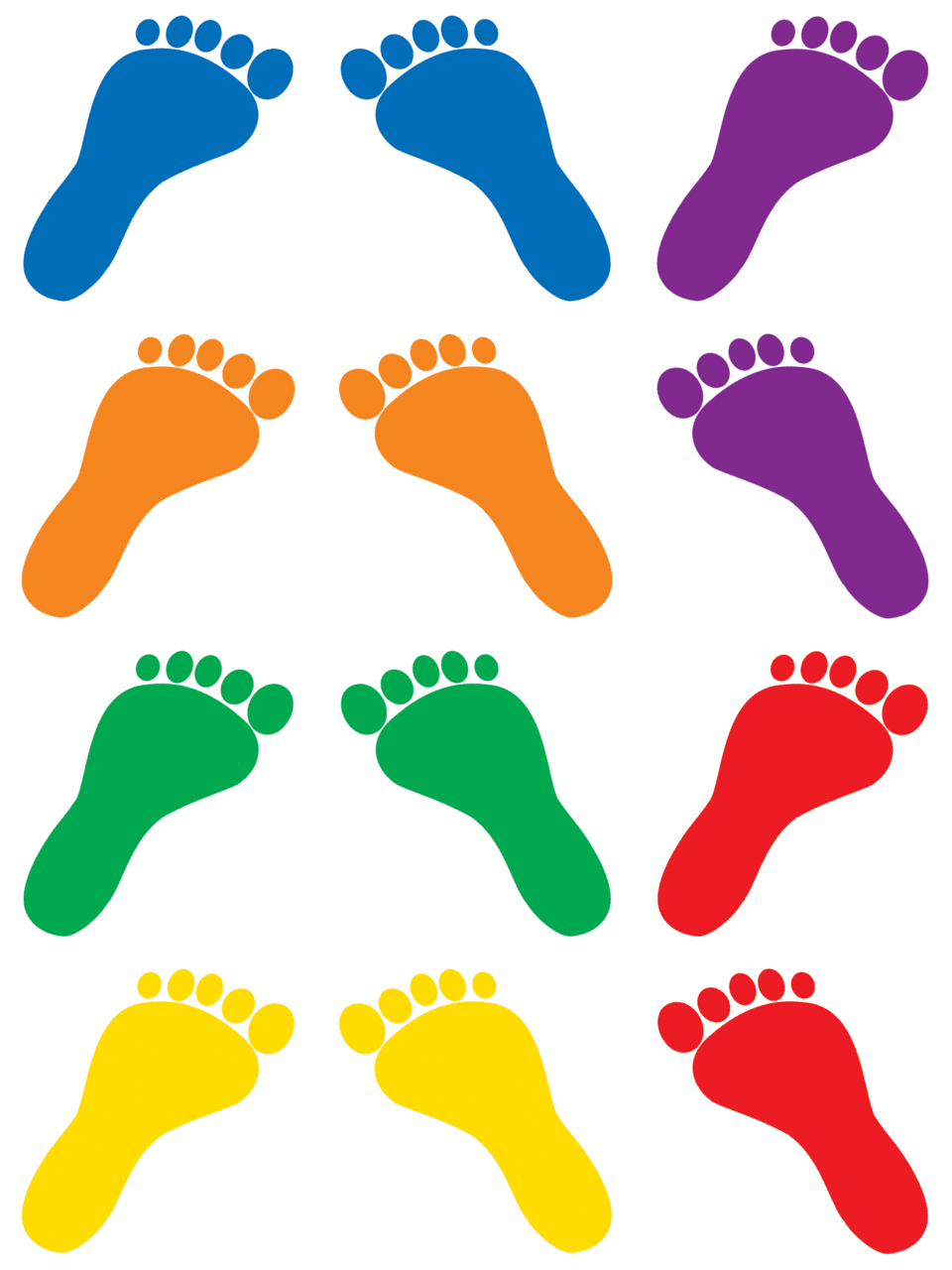 Footprint mini accents size by clipart clip art