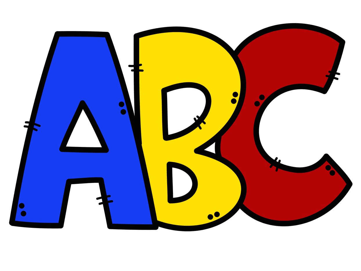 Abc pin page clipart picture