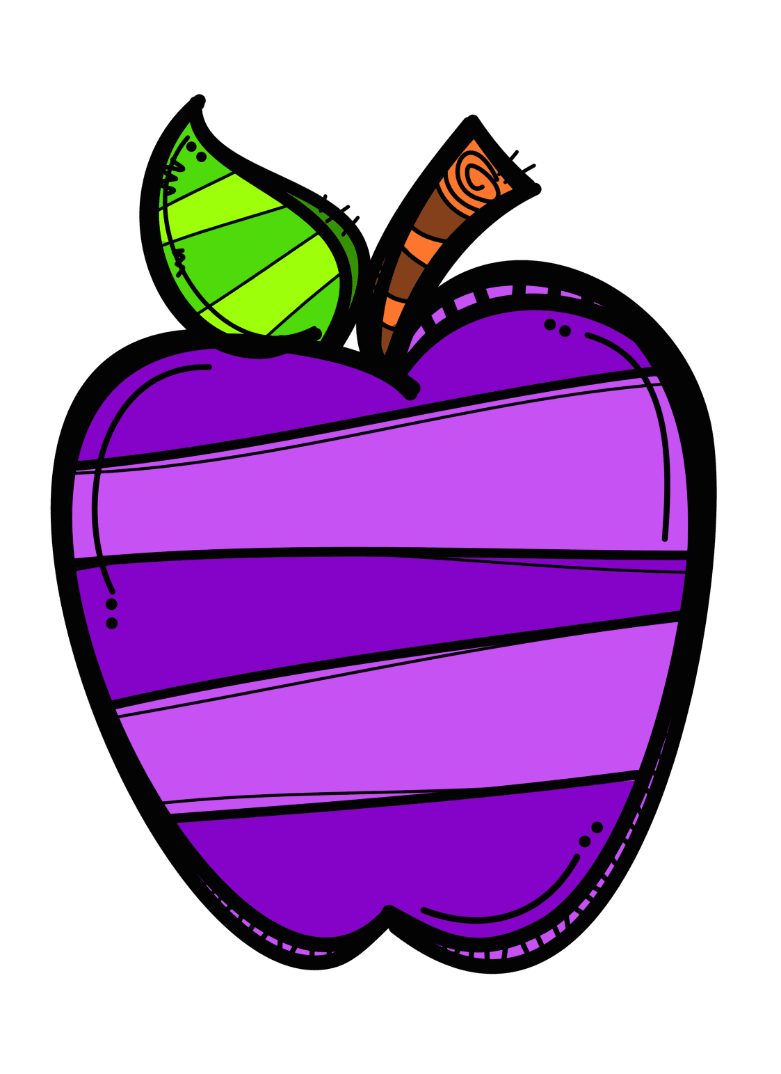 Apples pin page clipart transparent