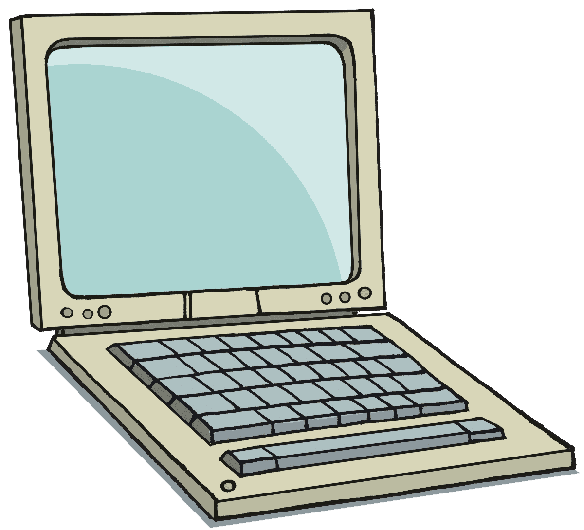 For computer cartoon laptop snap clipart logo