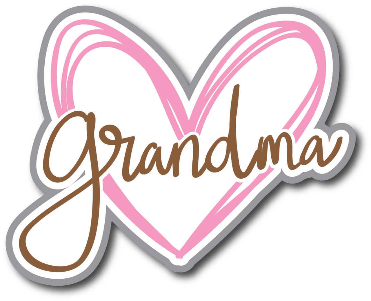 Love grandma scrapbook page title sticker clipart free