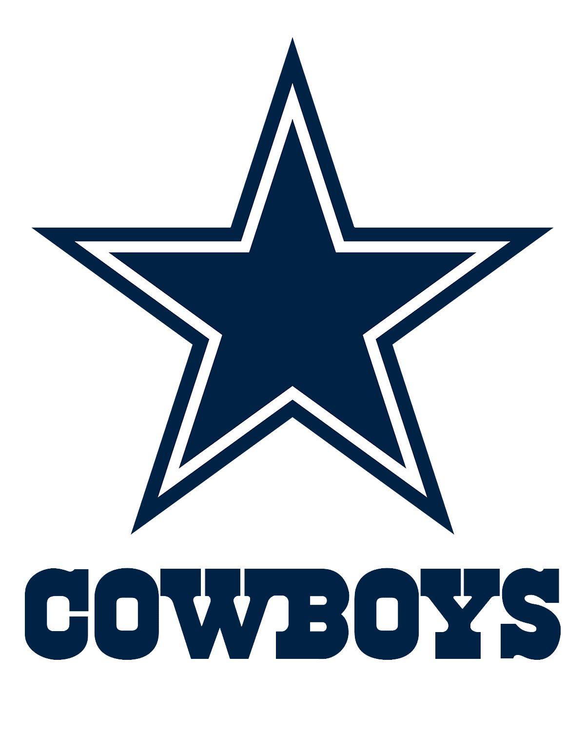 Texas dallas cowboys logo vector bie supply clipart