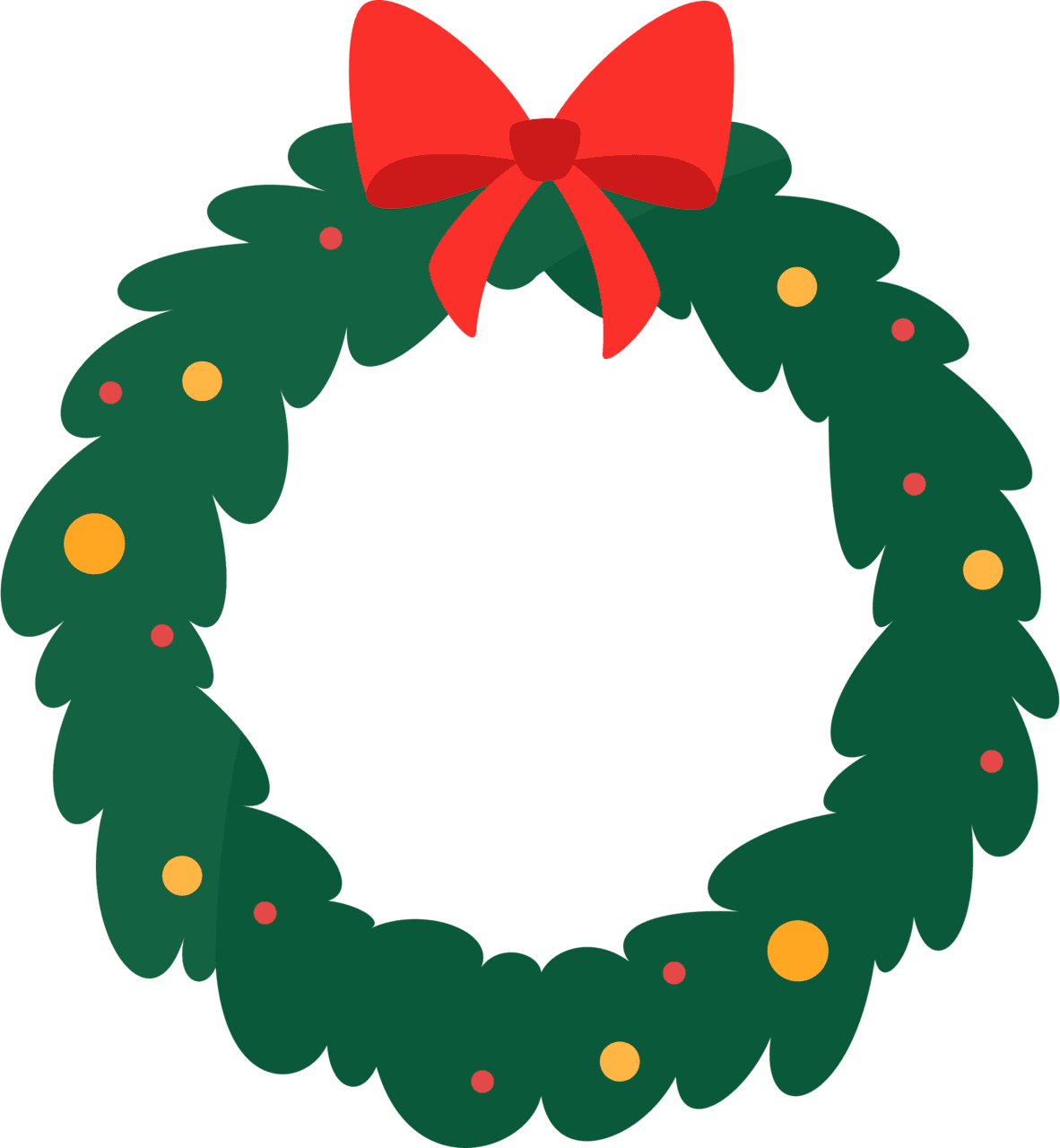 Christmas garland wreath clipart background