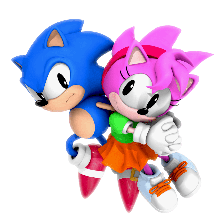 Neverbefore released sonic and rosy cd render by nibroc rock deviantart clipart photo