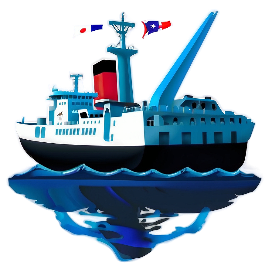 Cruise ship silhouette clipart transparent