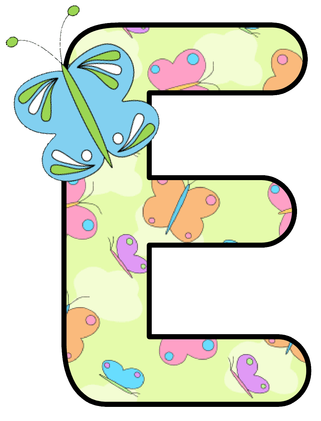 Alphabet pin page clipart image