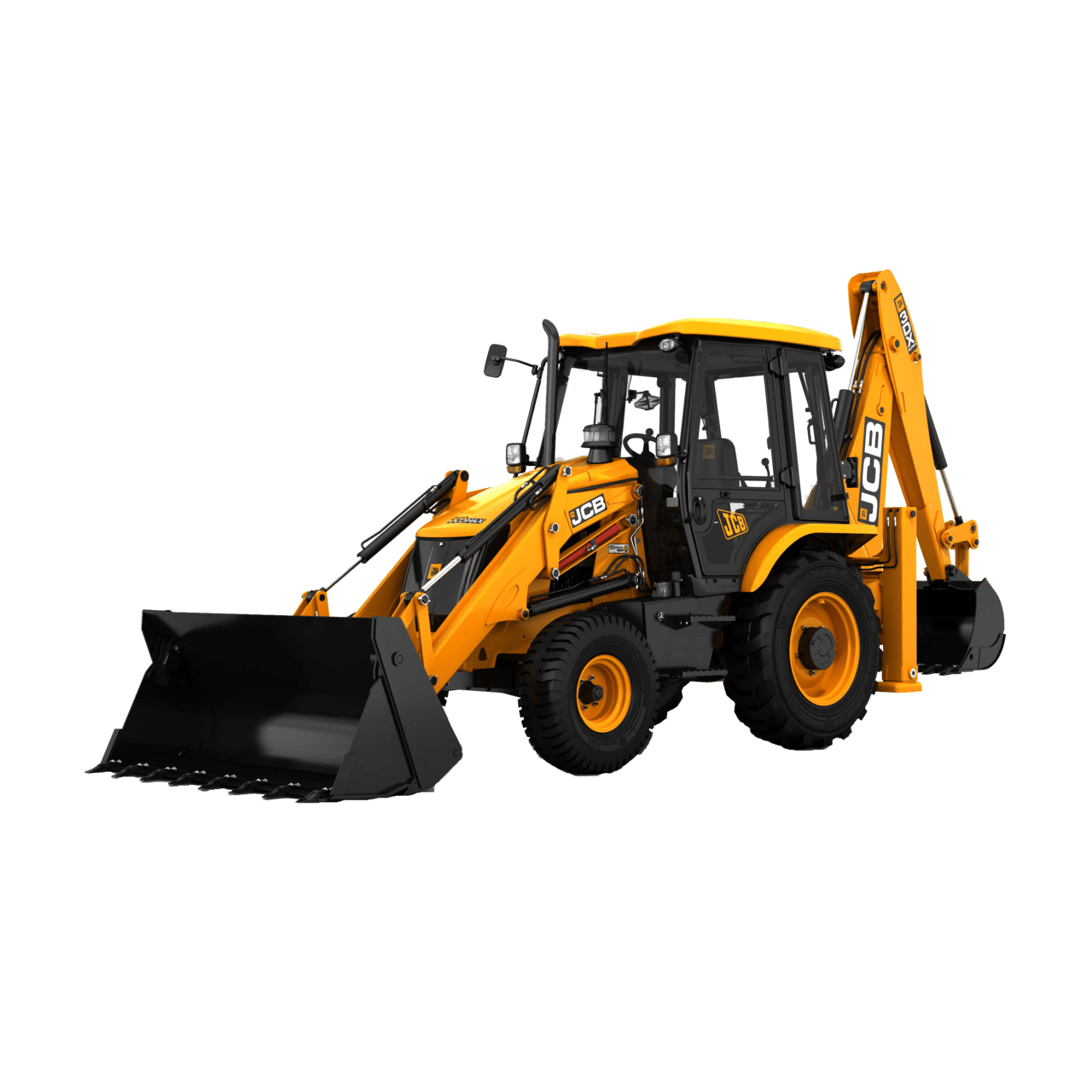 Excavator high quality jcb images with backgrounds clipart