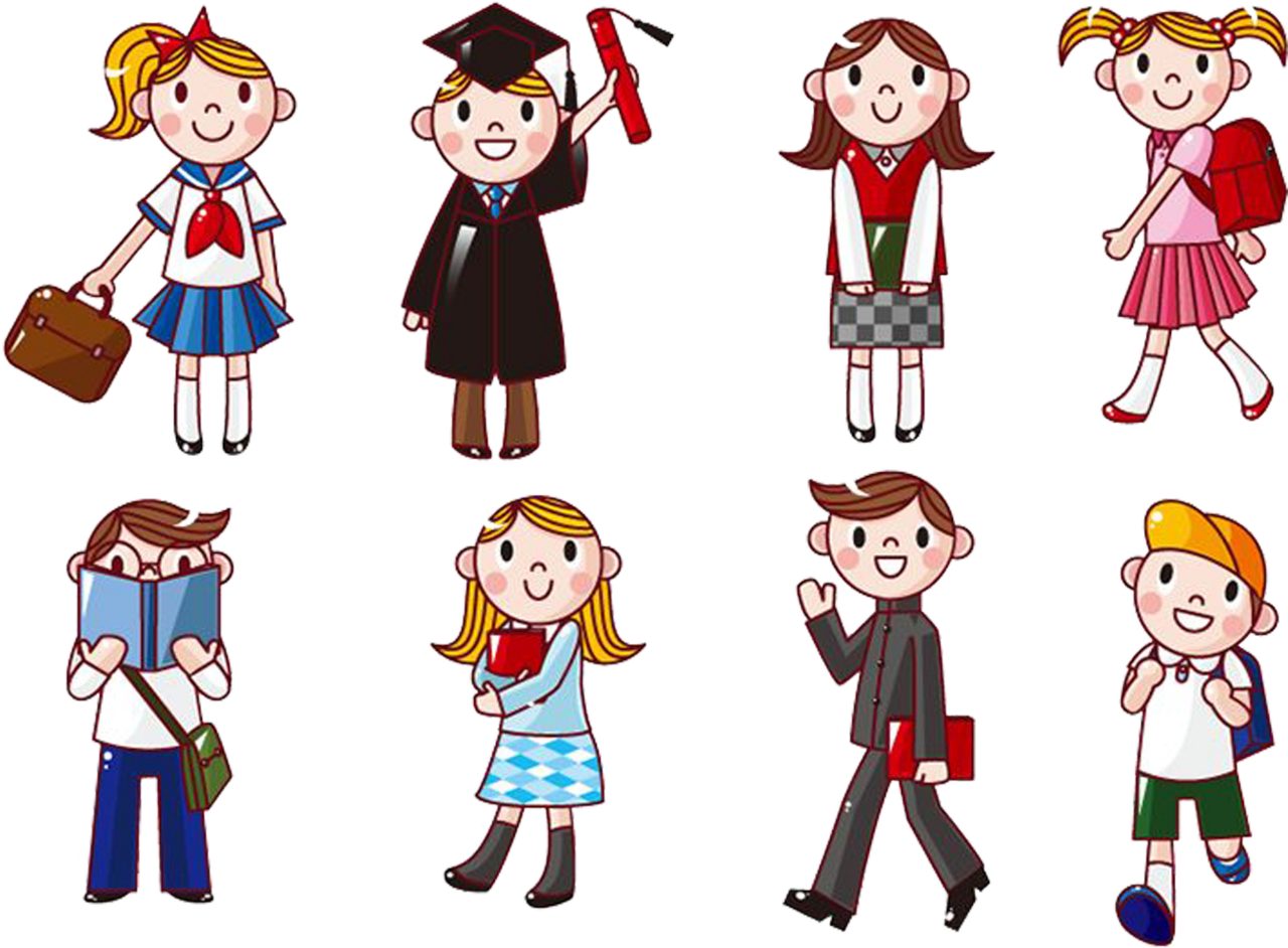 Student cartoon puter clipart college image with no background