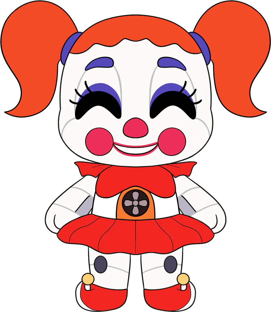 Circus baby chibi plush pre order clipart logo