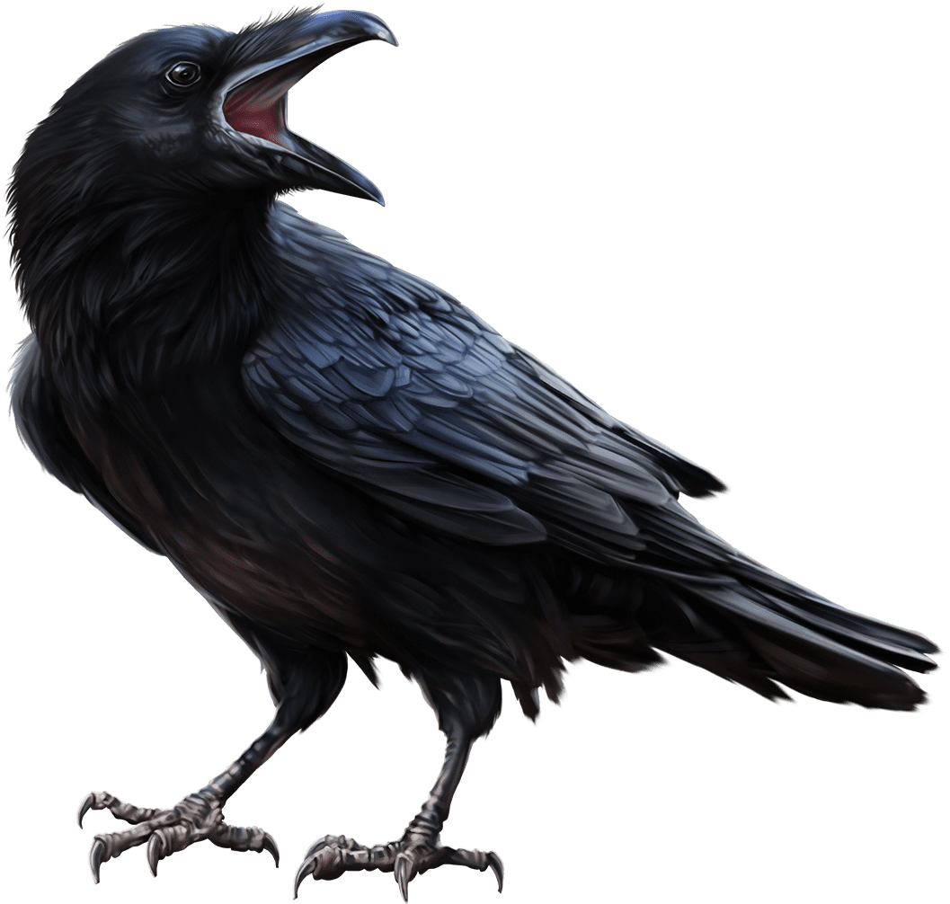 Crow pin page clipart logo 3