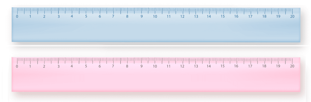 Scale rulers vector clipart