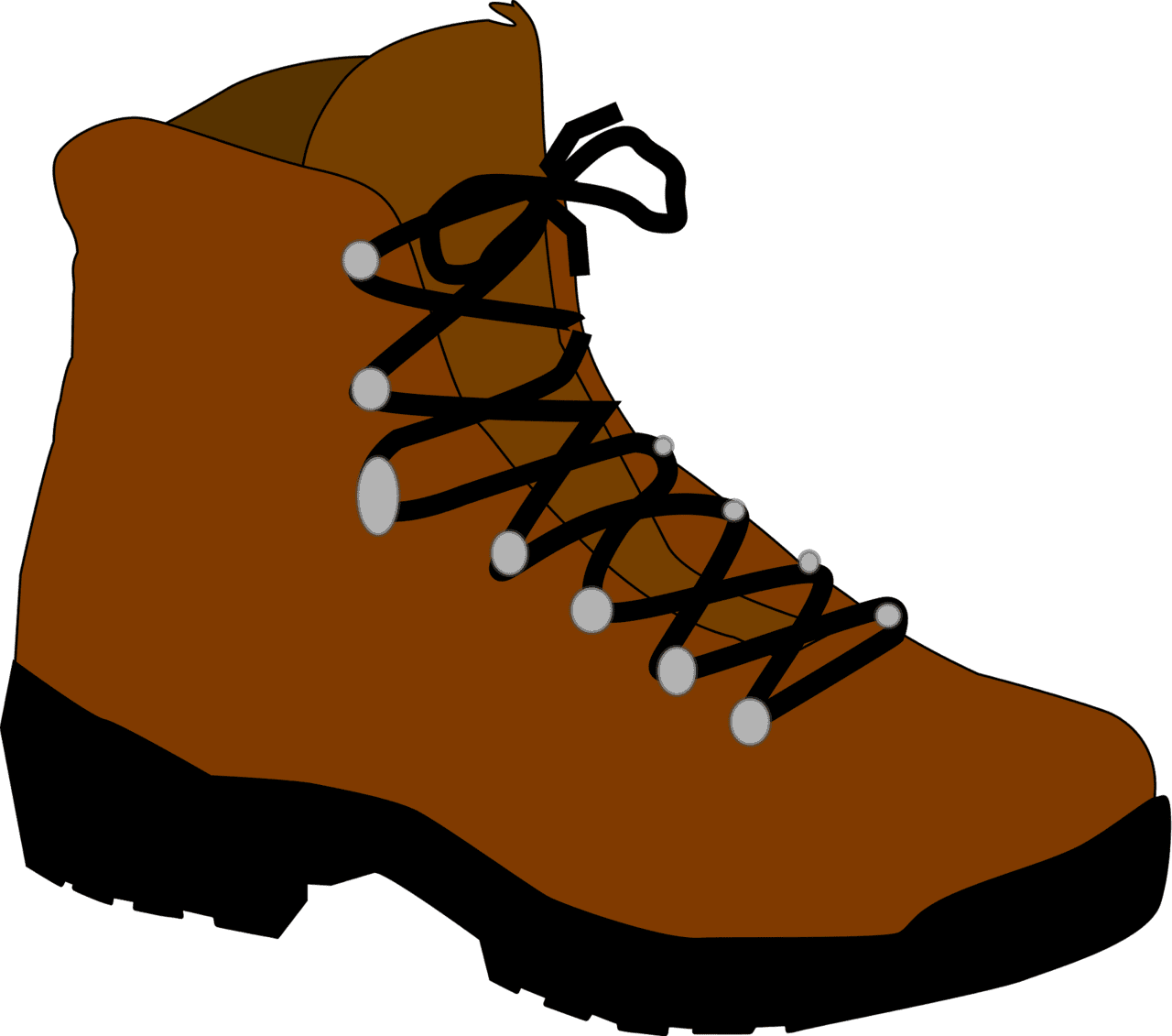 Hiking boot vector clipart images