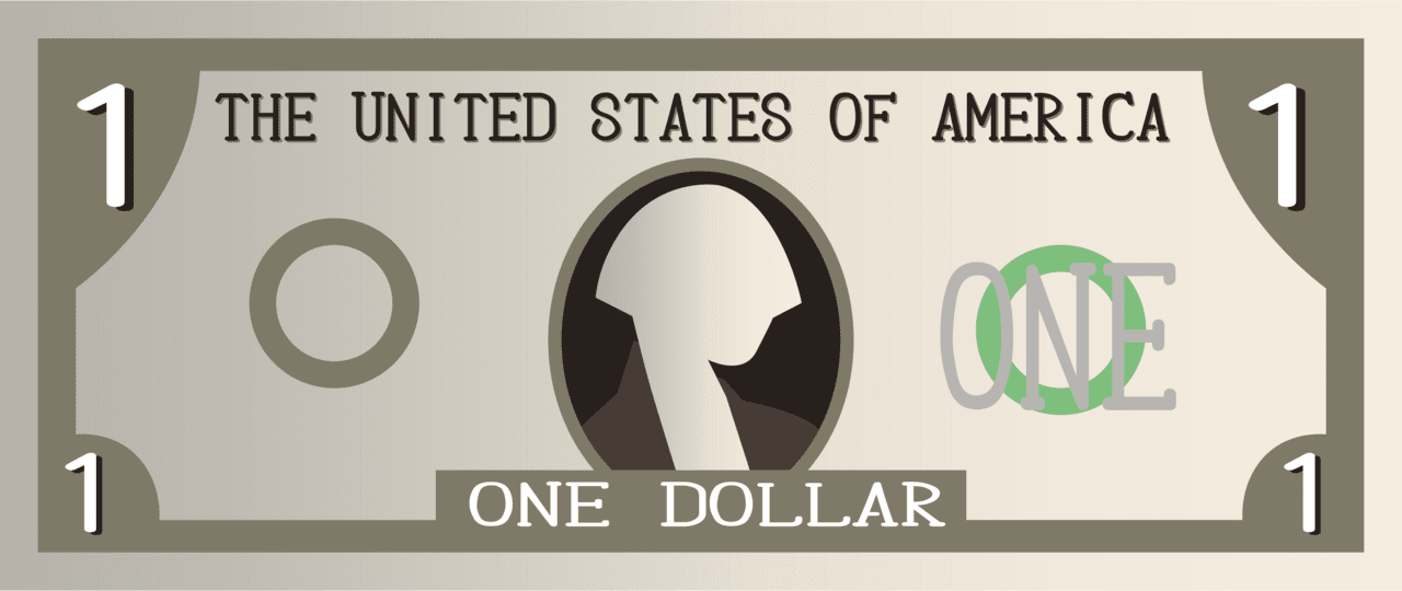 Dollar bill vector clipart images 3