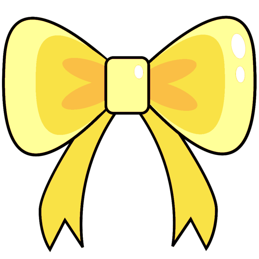 Bow tie pale yellow clipart photo