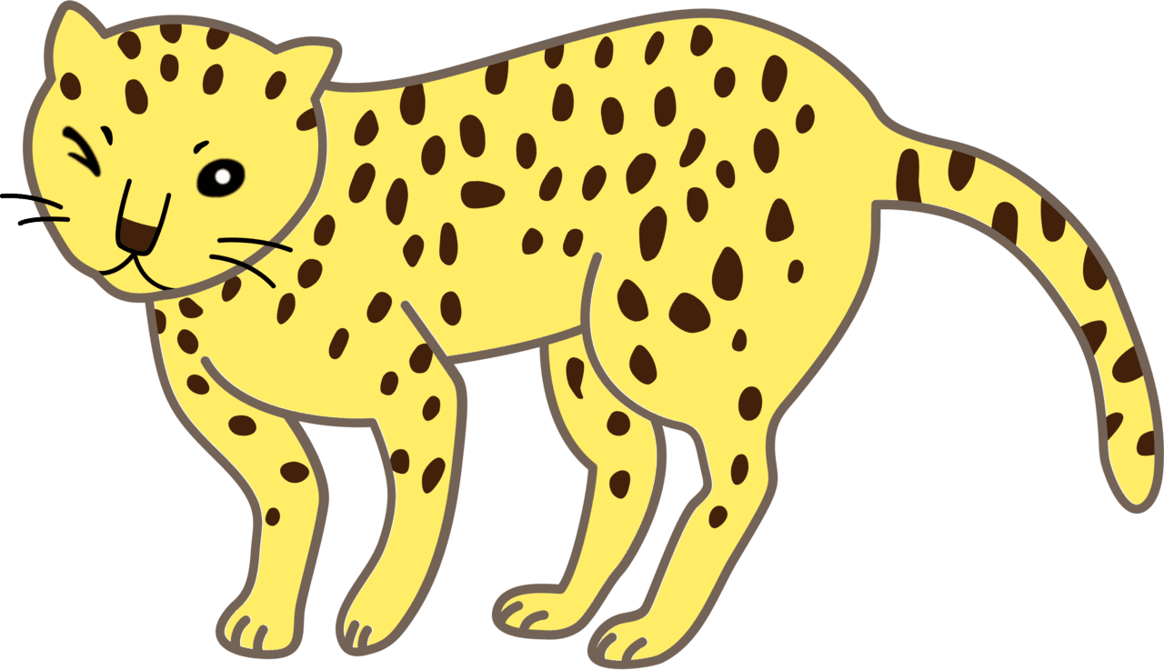 Cheetah vector clipart images 3