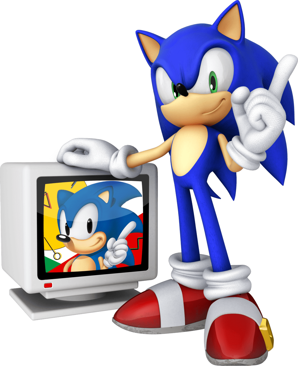 Sonic pin page clipart image