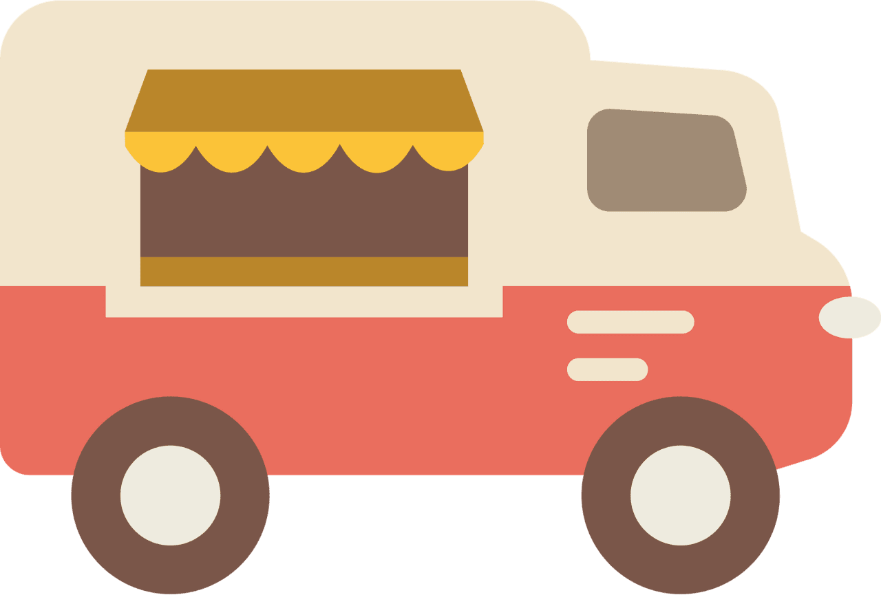 Food truck vector clipart images 3