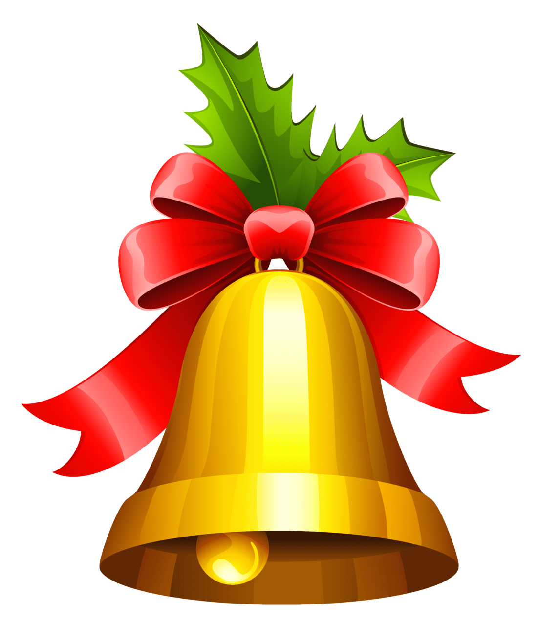 Traditional christmas bell clipart logo