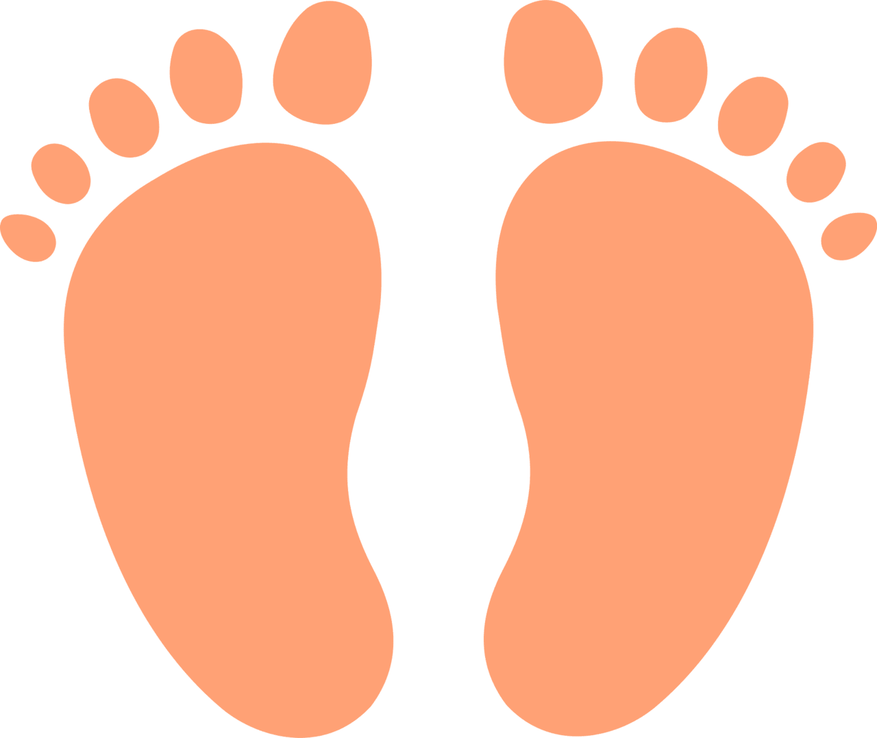 Footprint feet clipart images