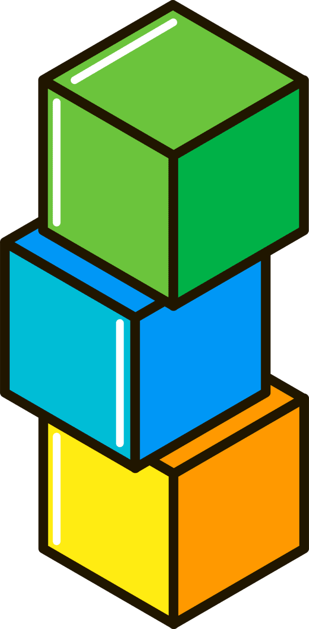 Building blocks vector clipart images