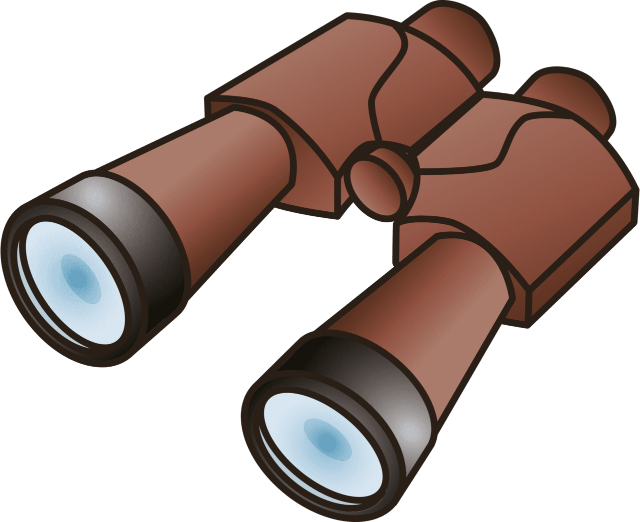 Binoculars field glasses vector clipart images