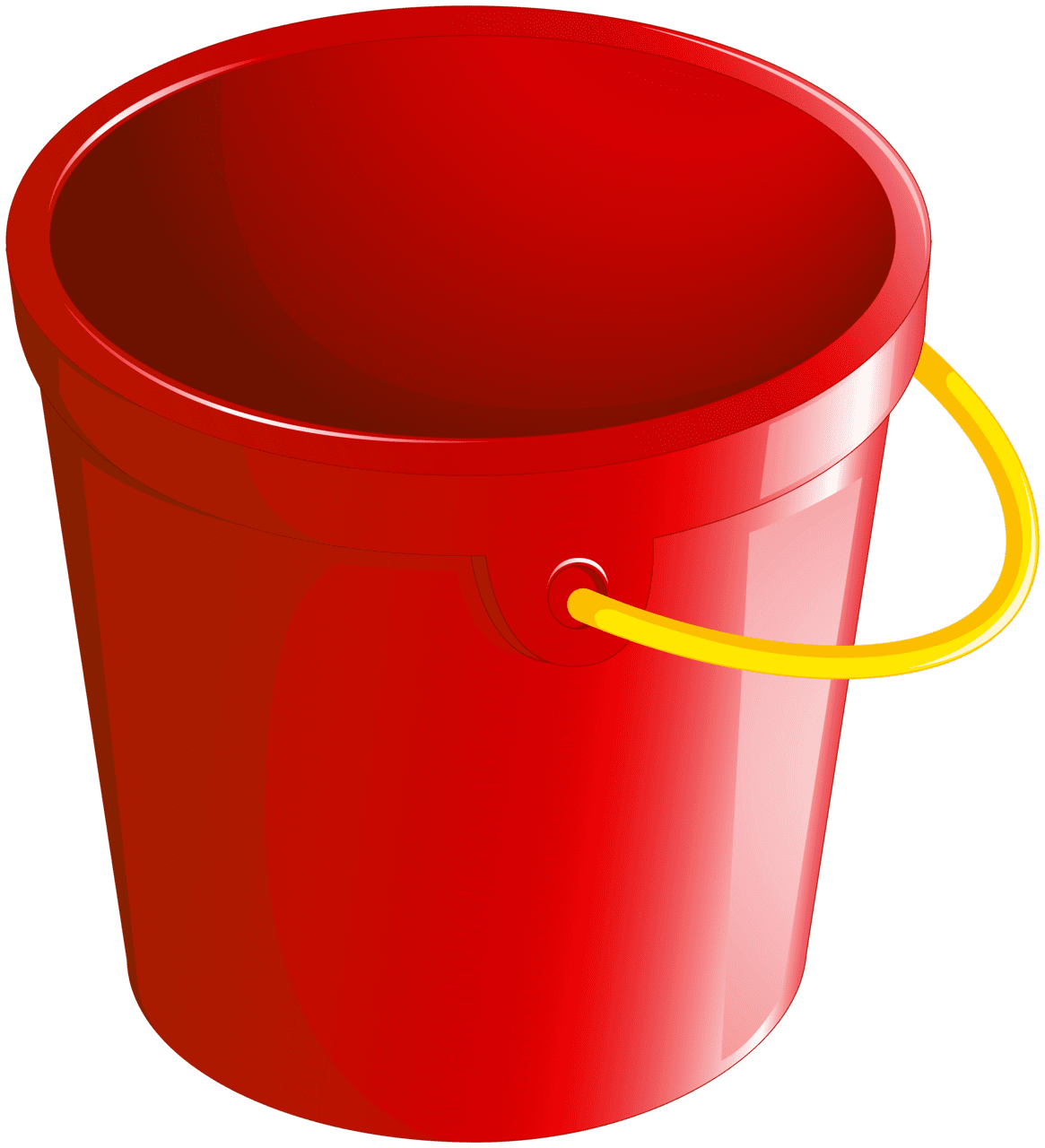 Red bucket clipart best background