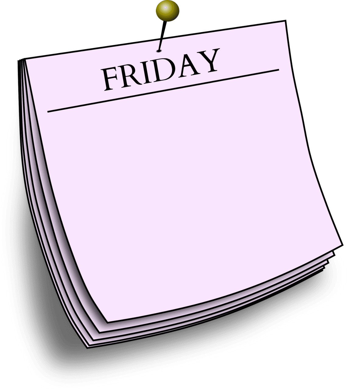 Note friday vector clipart images