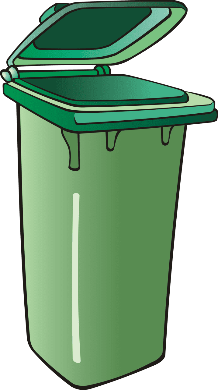 Trash can vector clipart images 4