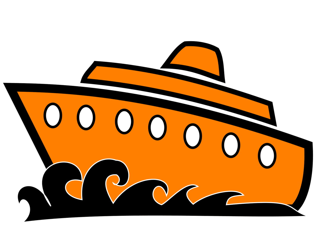 Cruise ship vector clipart images 3