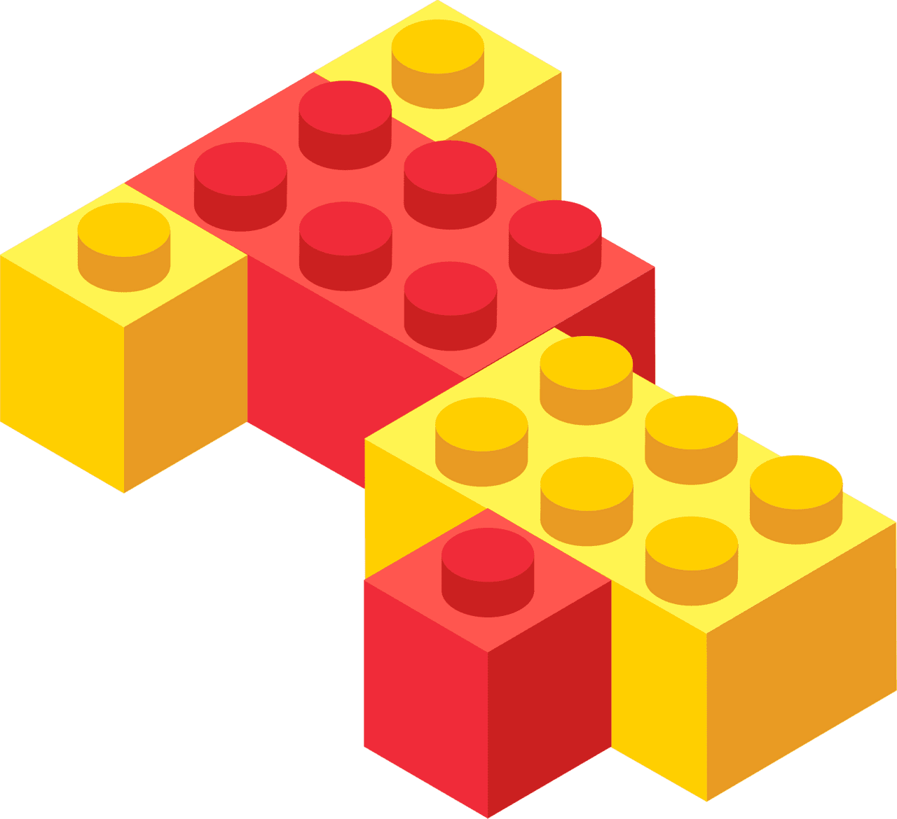 Building blocks vector clipart images 2