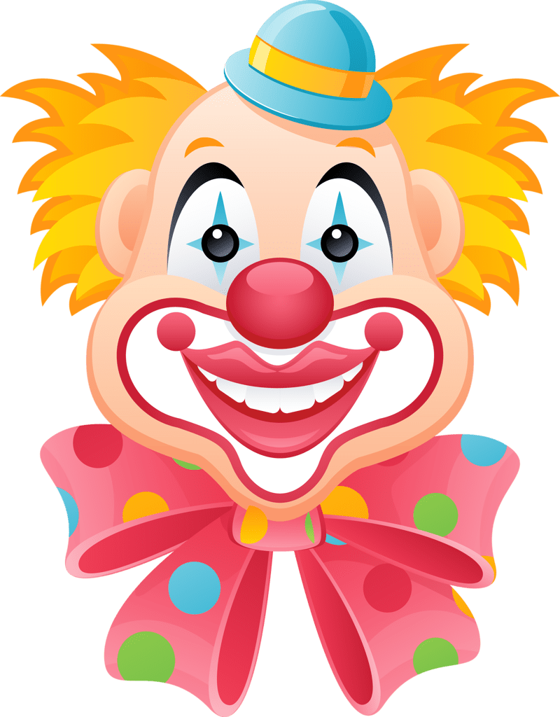 Circus clown clipart transparent 2