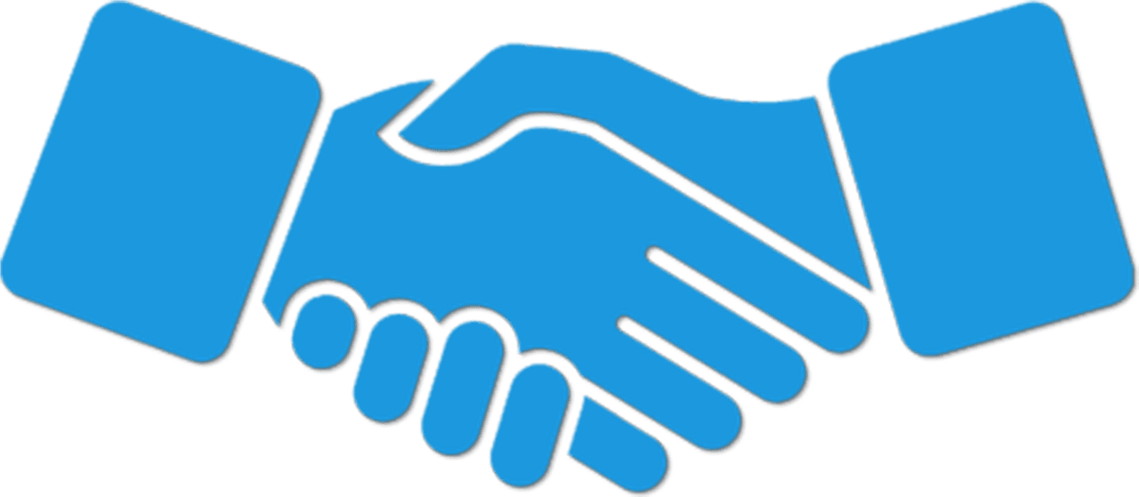 Shake hands clipart puter services transprent blue full size image