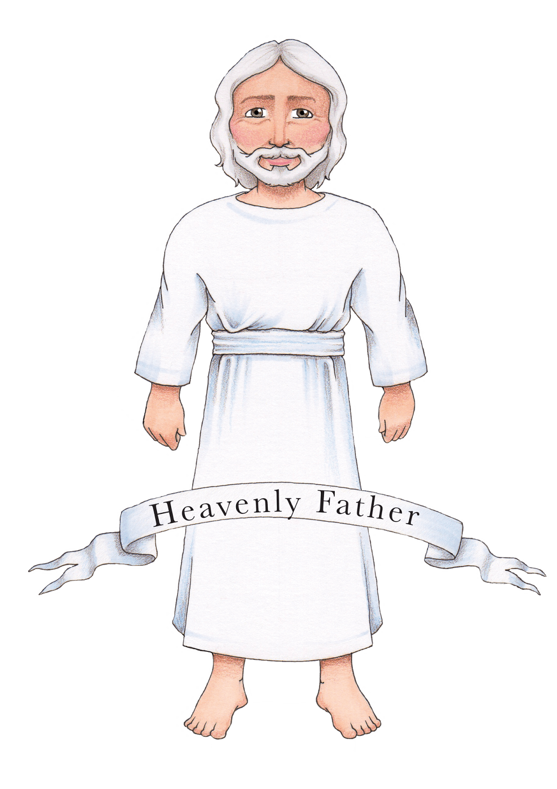 Baptism the godhead clipart vector