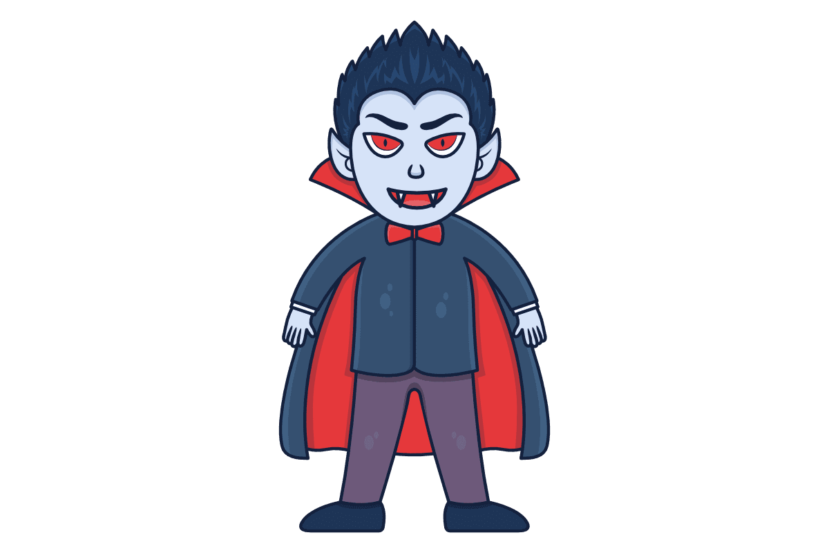 Halloween vampire of child who appears night clipart transparent