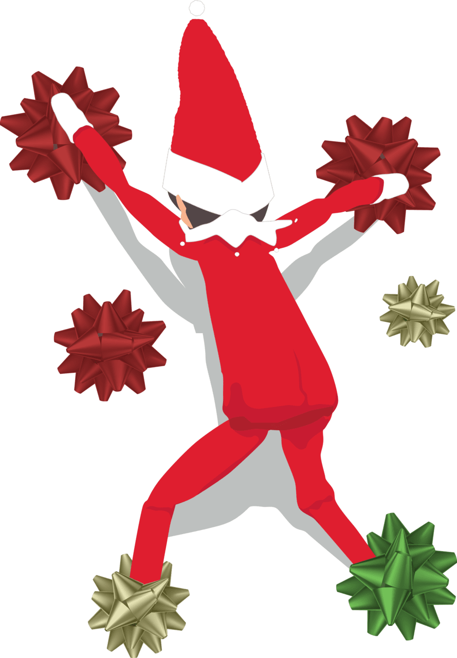 Elf the shelf escape by gerren rabideau clipart free