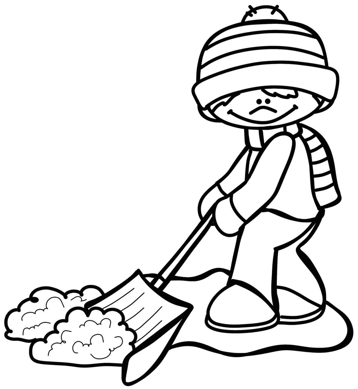 Clean up pin page clipart image