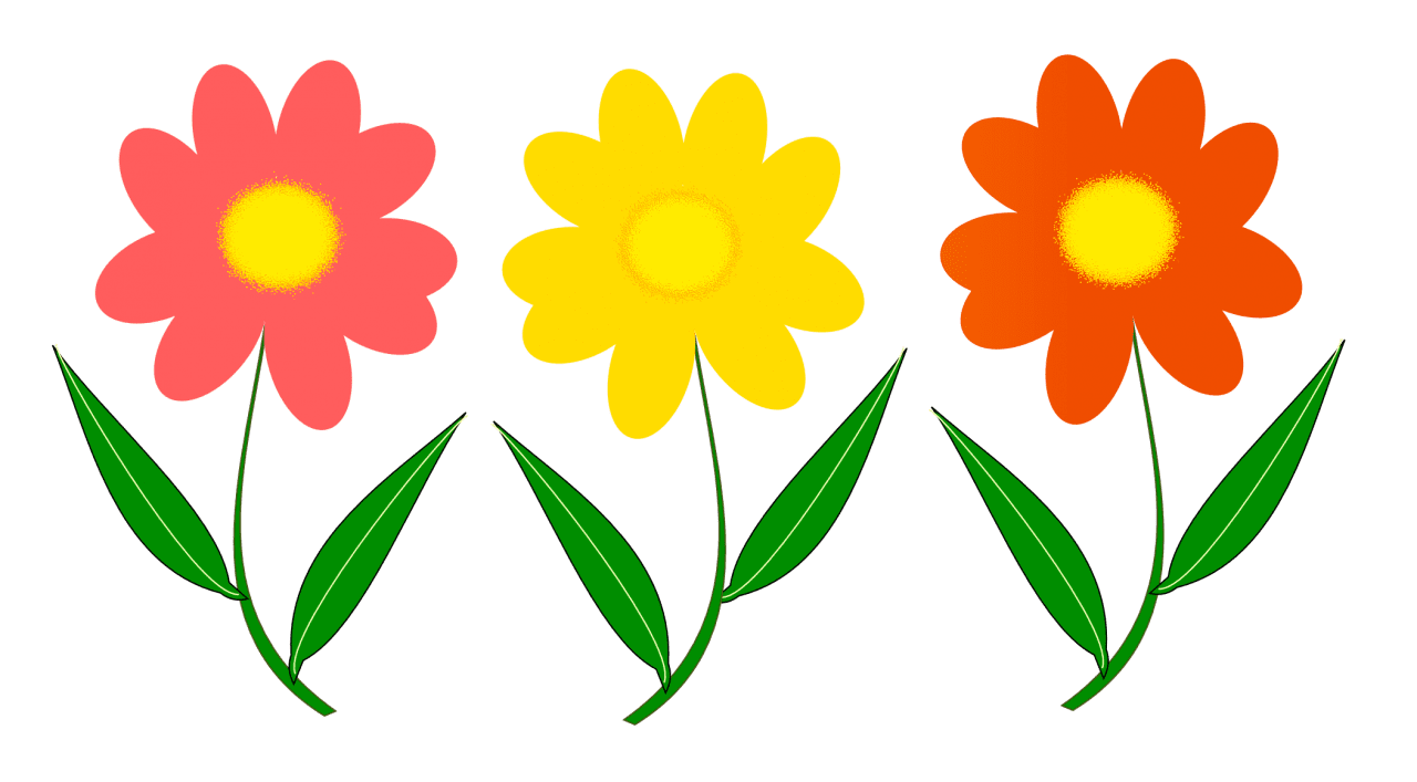 Springtime flower vector clipart