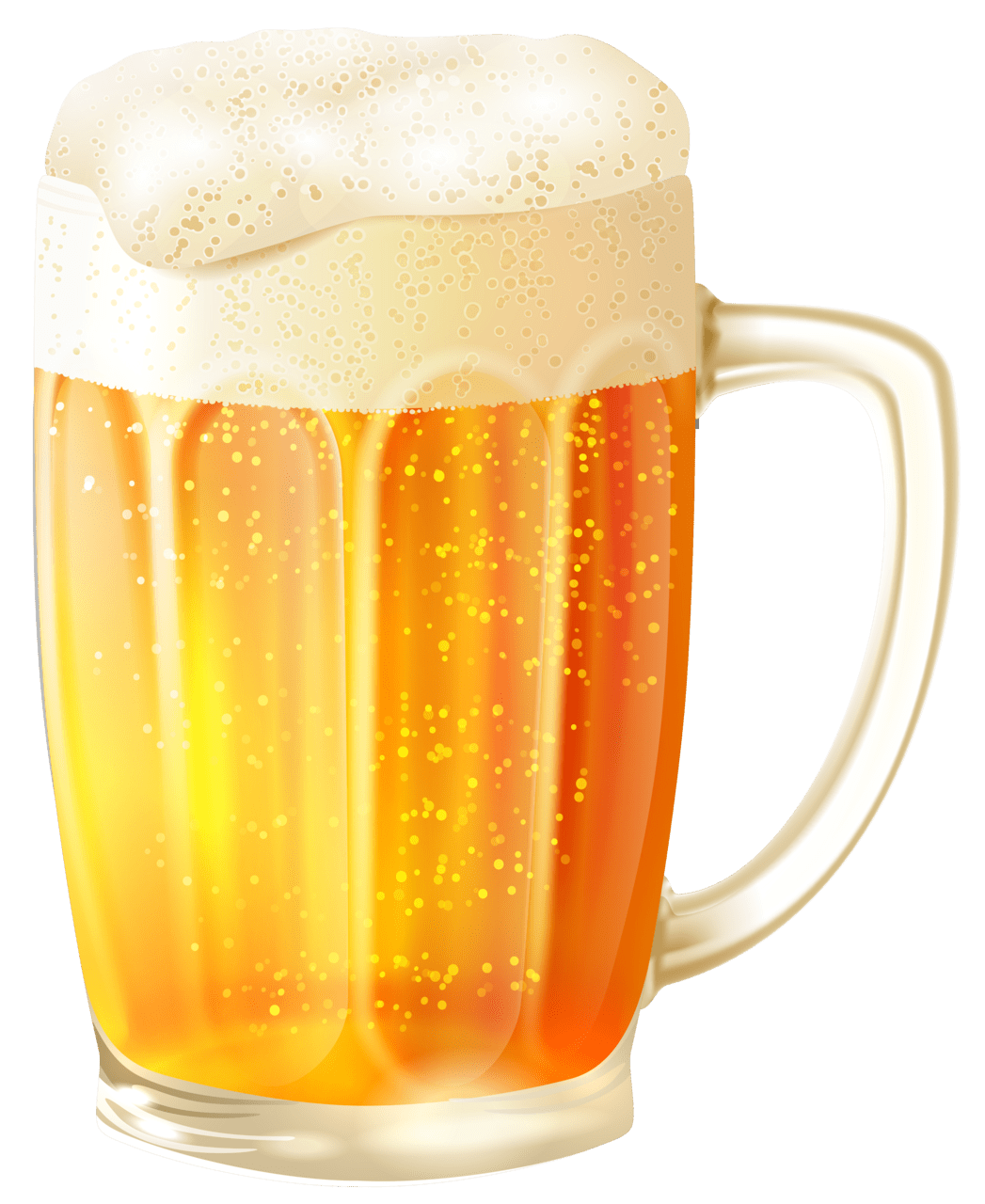 Alcohol mug with beer vector clipart image