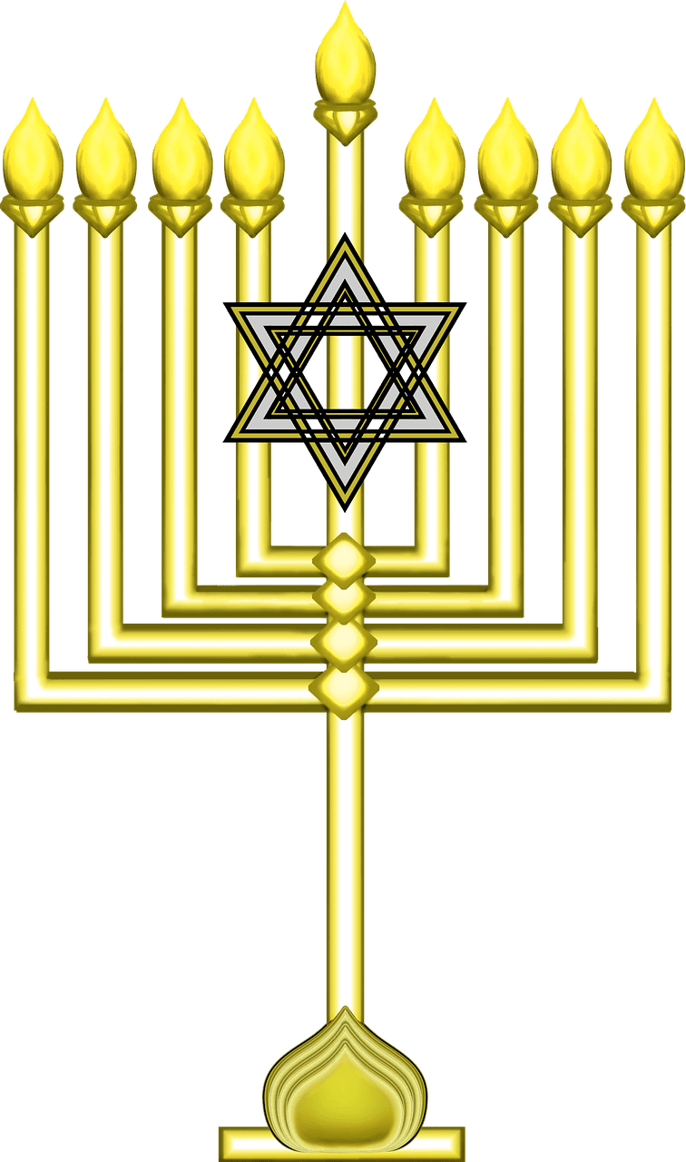 The hanukkah menorah jewish clipart all image