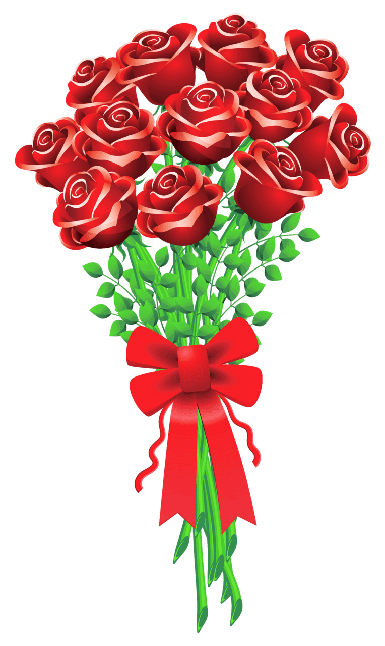 Roses rose bouquet cartoon clipart kid logo