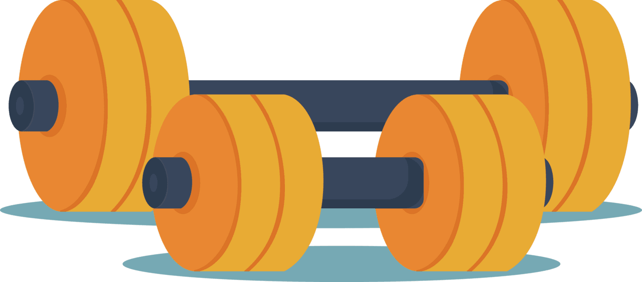 Dumbbell euclidean vector clipart image with no background