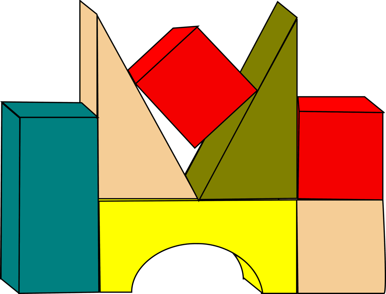 Vectors building blocks clipart