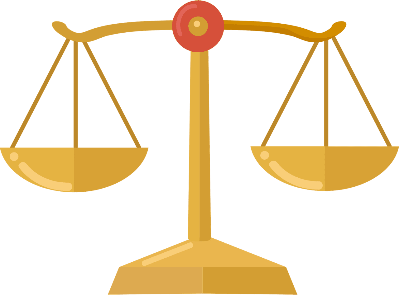 Balance scale vector clipart images 2