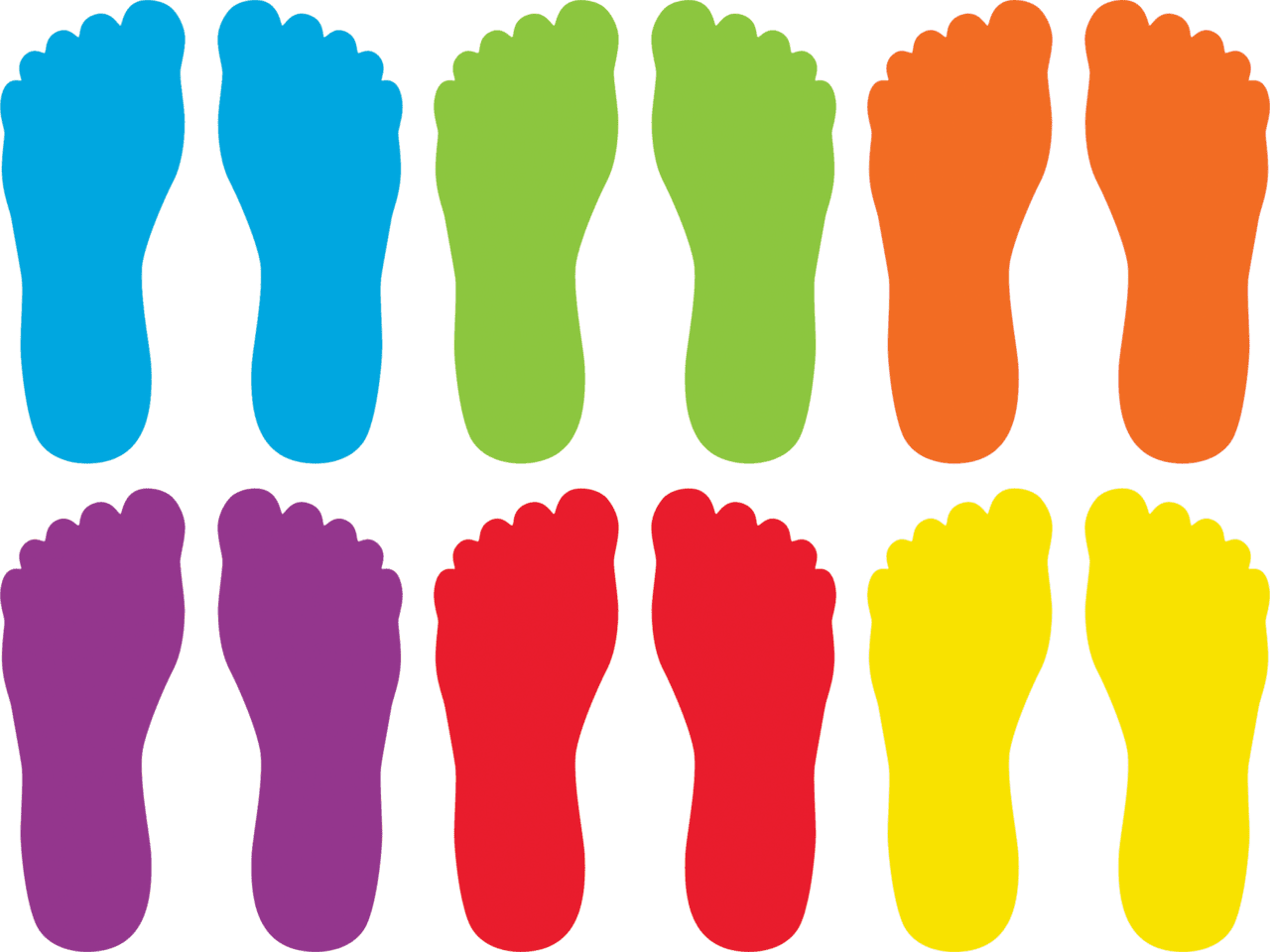 Spot carpet markers footprint clipart free